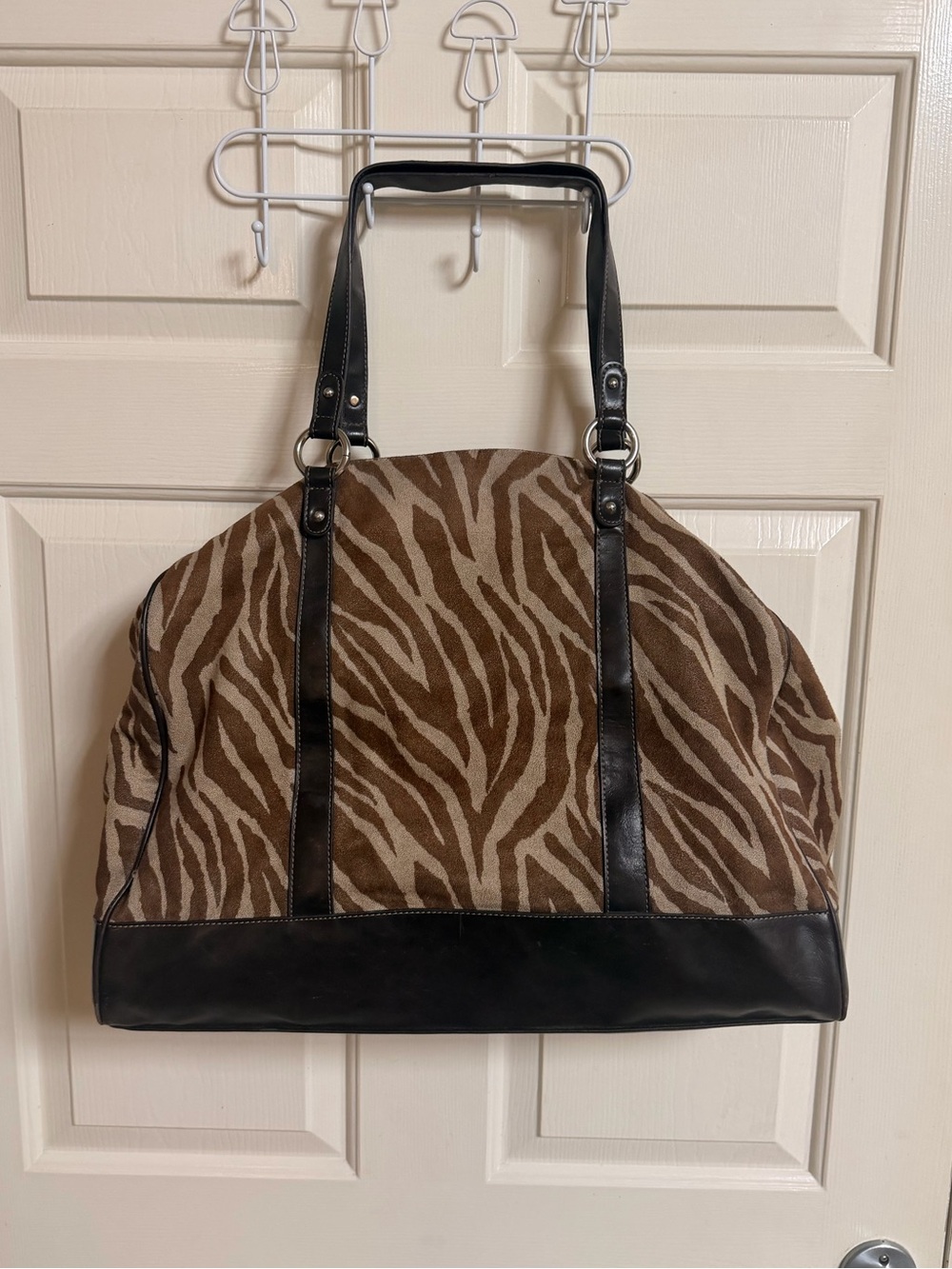 Elite Models Fashion Zebra Print Travel Tote